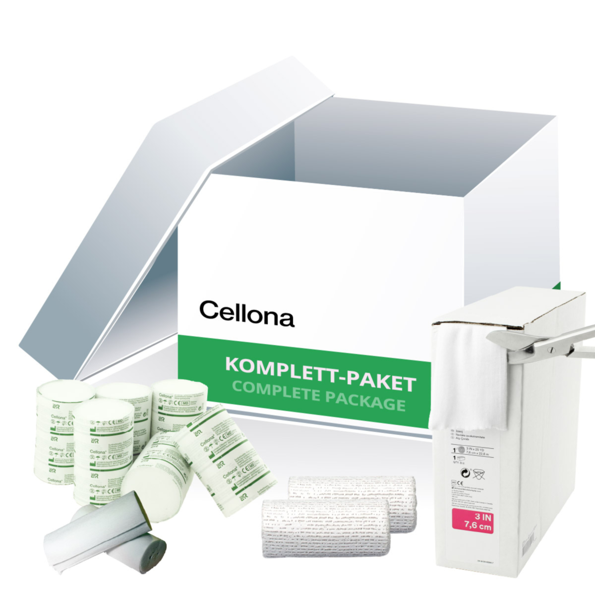 Komplettpaket C6 (Cellona, 3M Trikot, Cellona Synthetikwatte)