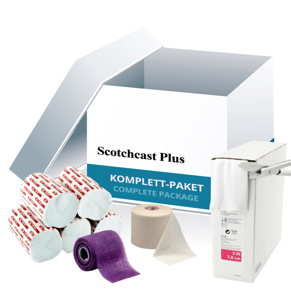 Komplettpaket SP5 (Scotchcast Plus, 3M Trikot, NOBAPAD)