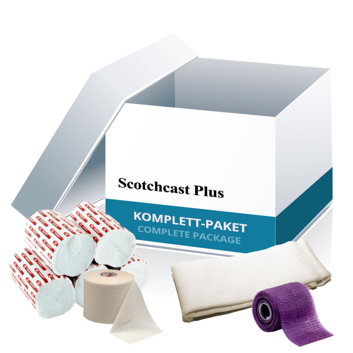Komplettpaket SP3 (Scotchcast Plus, Frotteeschlauch, NOBAPAD)