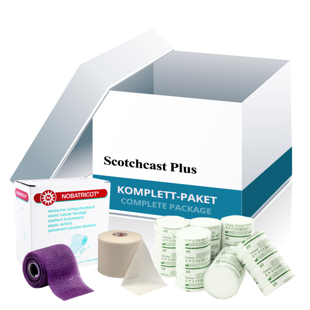 Komplettpaket SP2 (Scotchcast Plus, NOBATRICOT, Cellona Synthetikwatte)